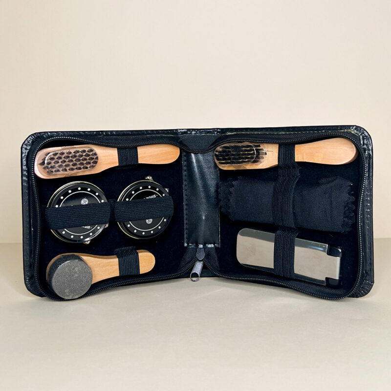 Set lucidascarpe da viaggio - 7 accessori con astuccio in PVC - immagine 5