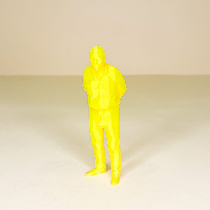 UMARELL – statuetta anziano che osserva i cantieri – stampa 3D - Glow Effect - immagine 3