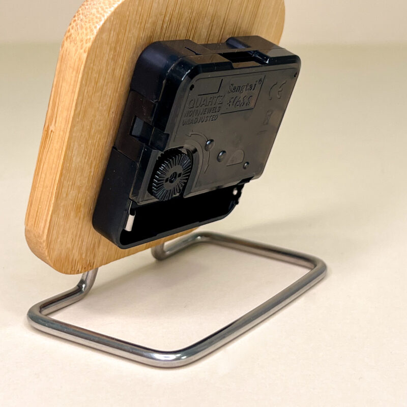 Orologio in Bamboo con Supporto - immagine 3