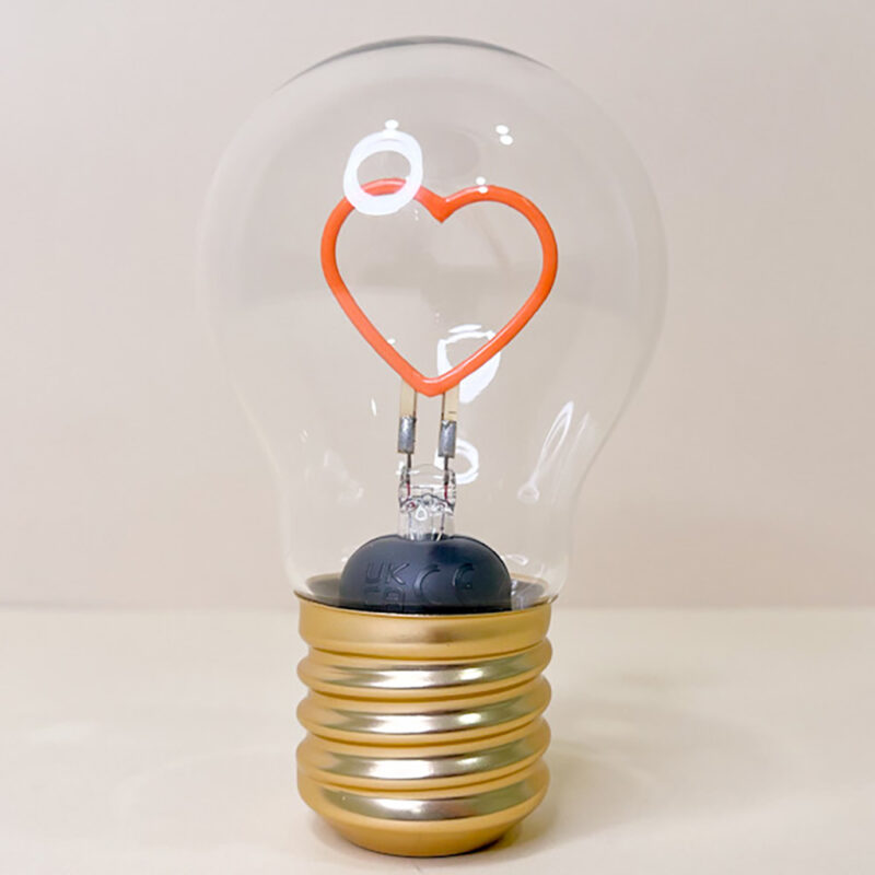 Lampadina Cuore Luminoso - immagine 4