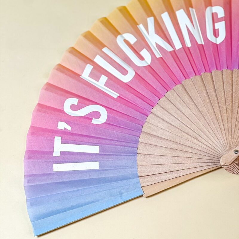 Ventaglio It's Fcking Hot Arcobaleno - immagine 3