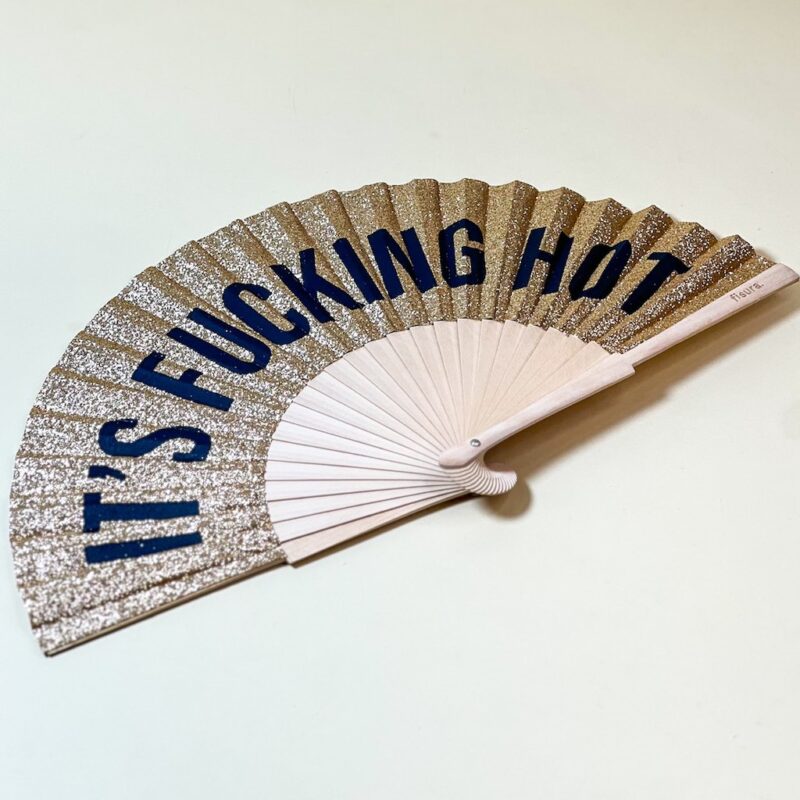 Ventaglio It's Fcking Hot Oro - immagine 2